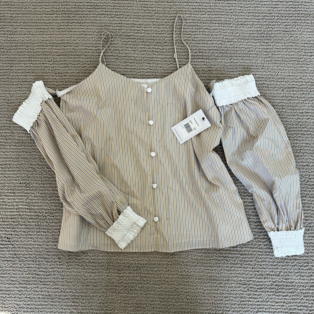 Prose & Poetry - Tami Cold-Shoulder Puffy Sleeve Top